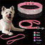 Dog Collar with Shiny Diamond Pattern – Stylish Pet Accessory