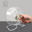 24cm Hamster Running Rotating Car Hamster Sport Mute Wheel Toy Clear Rotatory Jogging Wheel Small Pet Sports Exercise Cage
