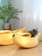 banana cat bed