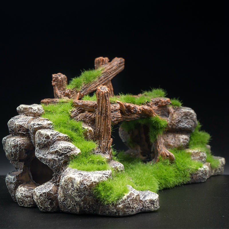 Resin Stone Landscape Aquarium Decoration