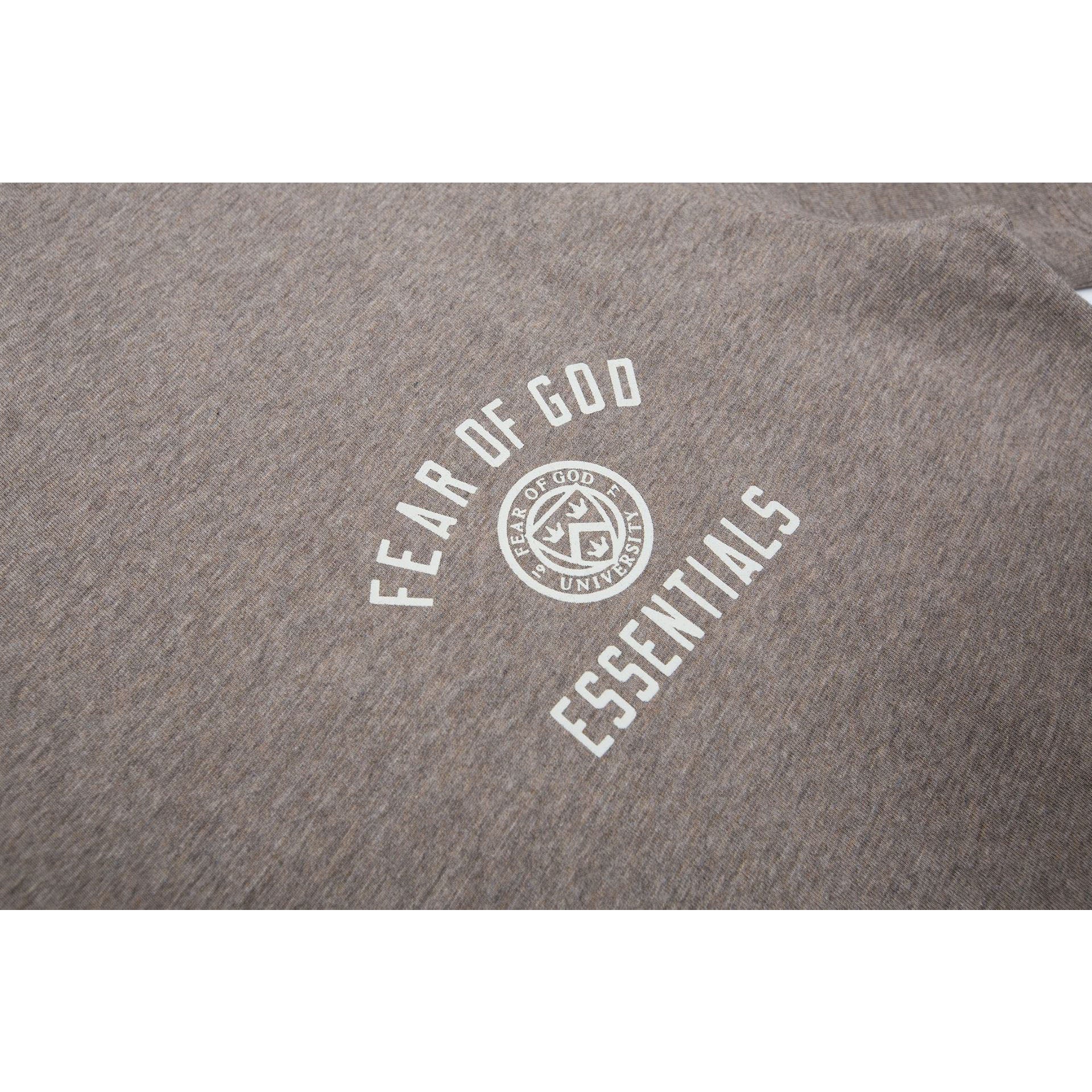 Fog Essentials T Shirts Autumn/Winter FOG Letter Print Crew Neck Short Sleeves