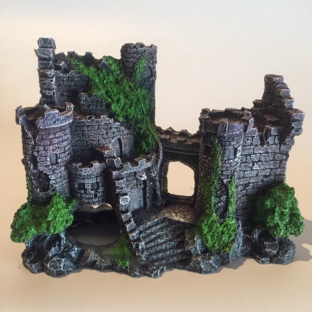 Resin Castle Fish Tank Decoration