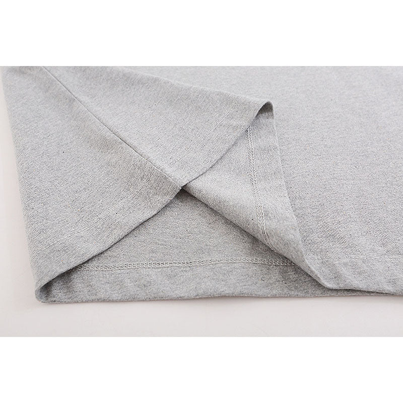 Fog Essentials T Shirts Spring Summer FOG Double Line Flocking Letter Crew Neck Short Sleeves
