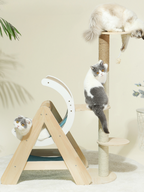 wood cat tower
