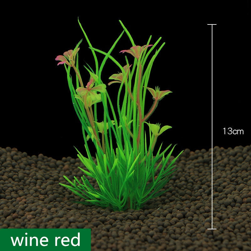 Simulated Water Plant Aquarium Landscaping