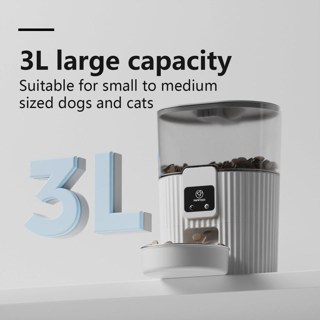 Smart Automatic Wi-Fi Pet Feeder Stainless Steel bowl 3L