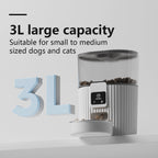 Smart Automatic Wi-Fi Pet Feeder Stainless Steel bowl 3L