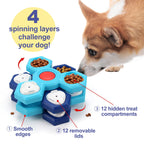 4-Layer Slow Feeder Dog Bowl — Dog Puzzle & Enrichment Feeder