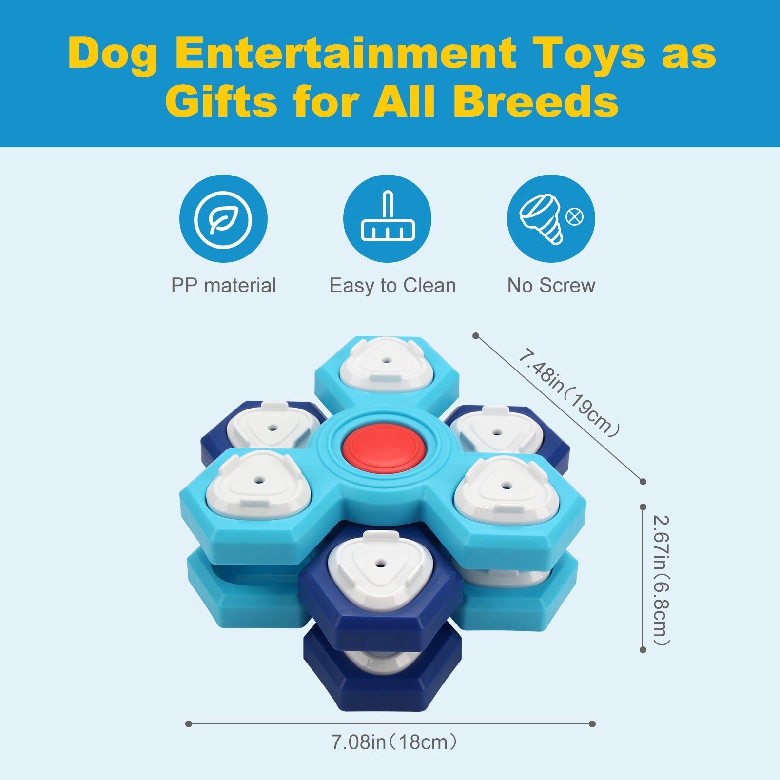 4-Layer Slow Feeder Dog Bowl — Dog Puzzle & Enrichment Feeder