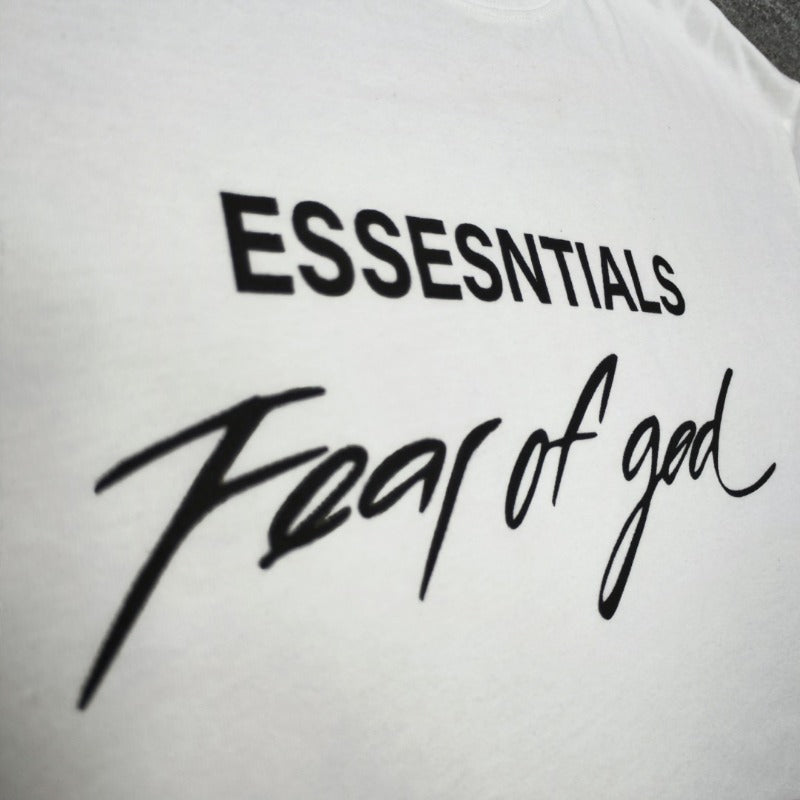 Fog Essentials T Shirts Spring Summer FOG Letter Crew Neck Short Sleeves