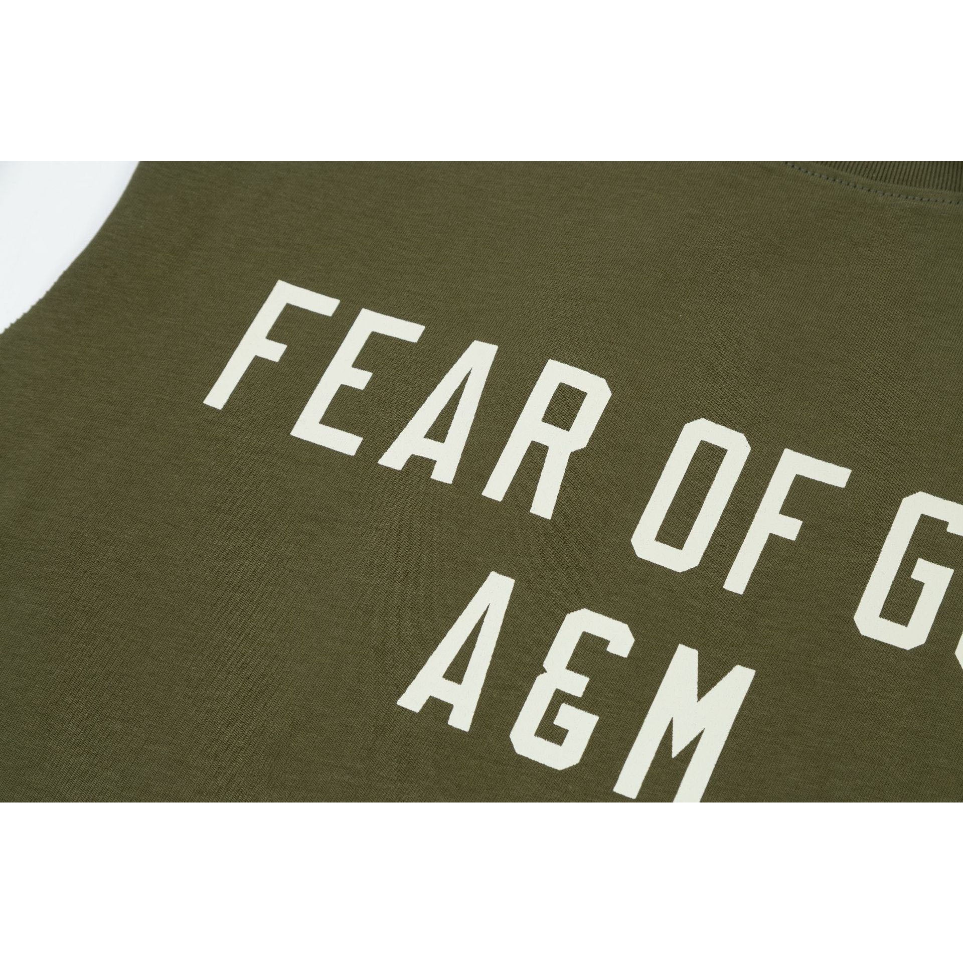 Fog Essentials tank spring summer FOG letter crew neck vest
