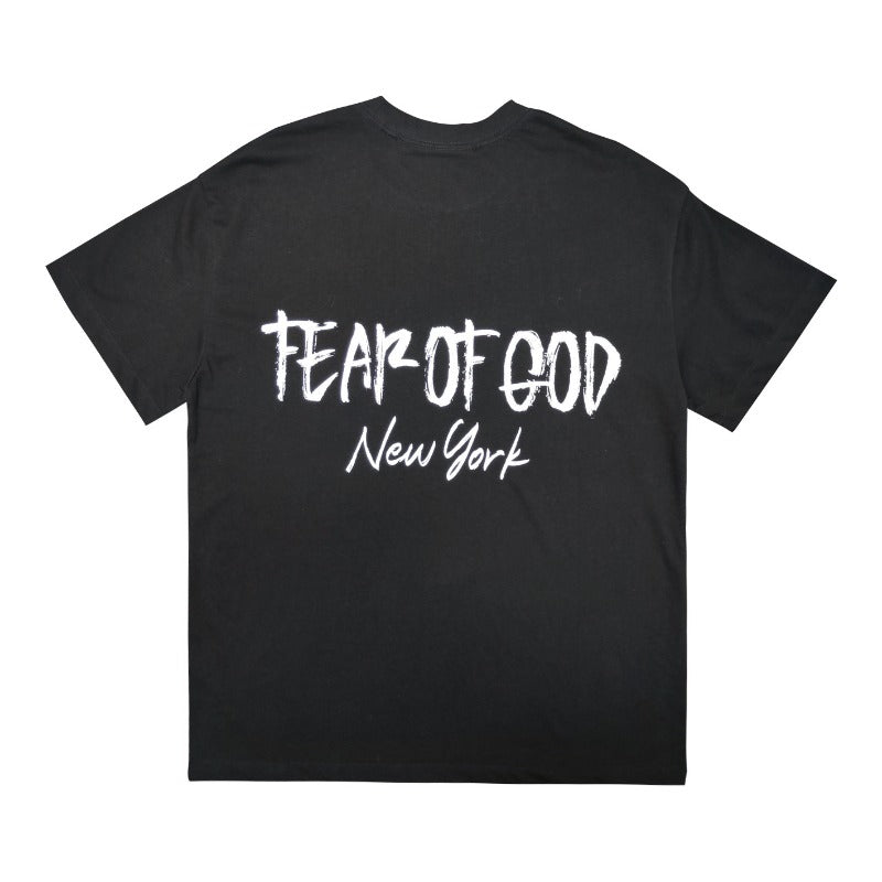 Fog Essentials T Shirts Spring/Summer FOG New York Limited Letter Crew Neck Short Sleeves