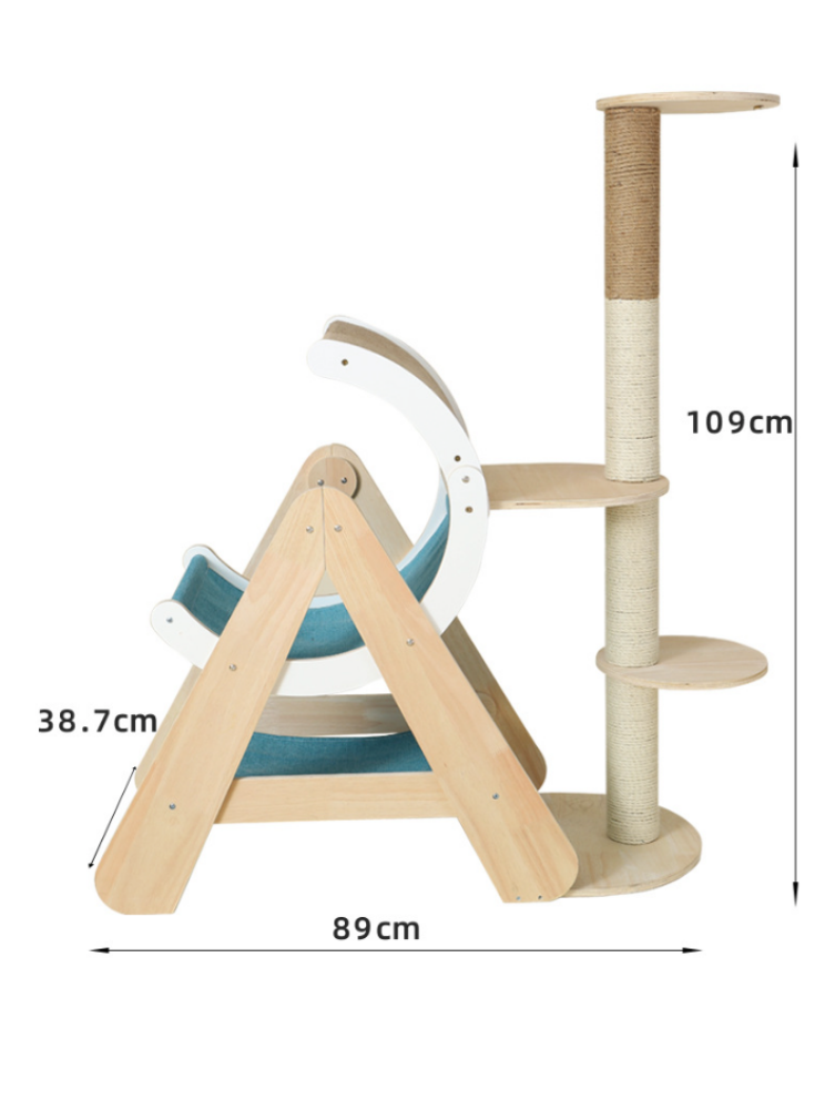 wood cat tower