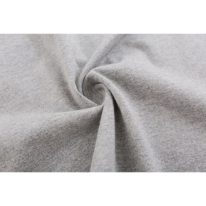 Fog Essentials T Shirts Spring Summer FOG Double Line Flocking Letter Crew Neck Short Sleeves
