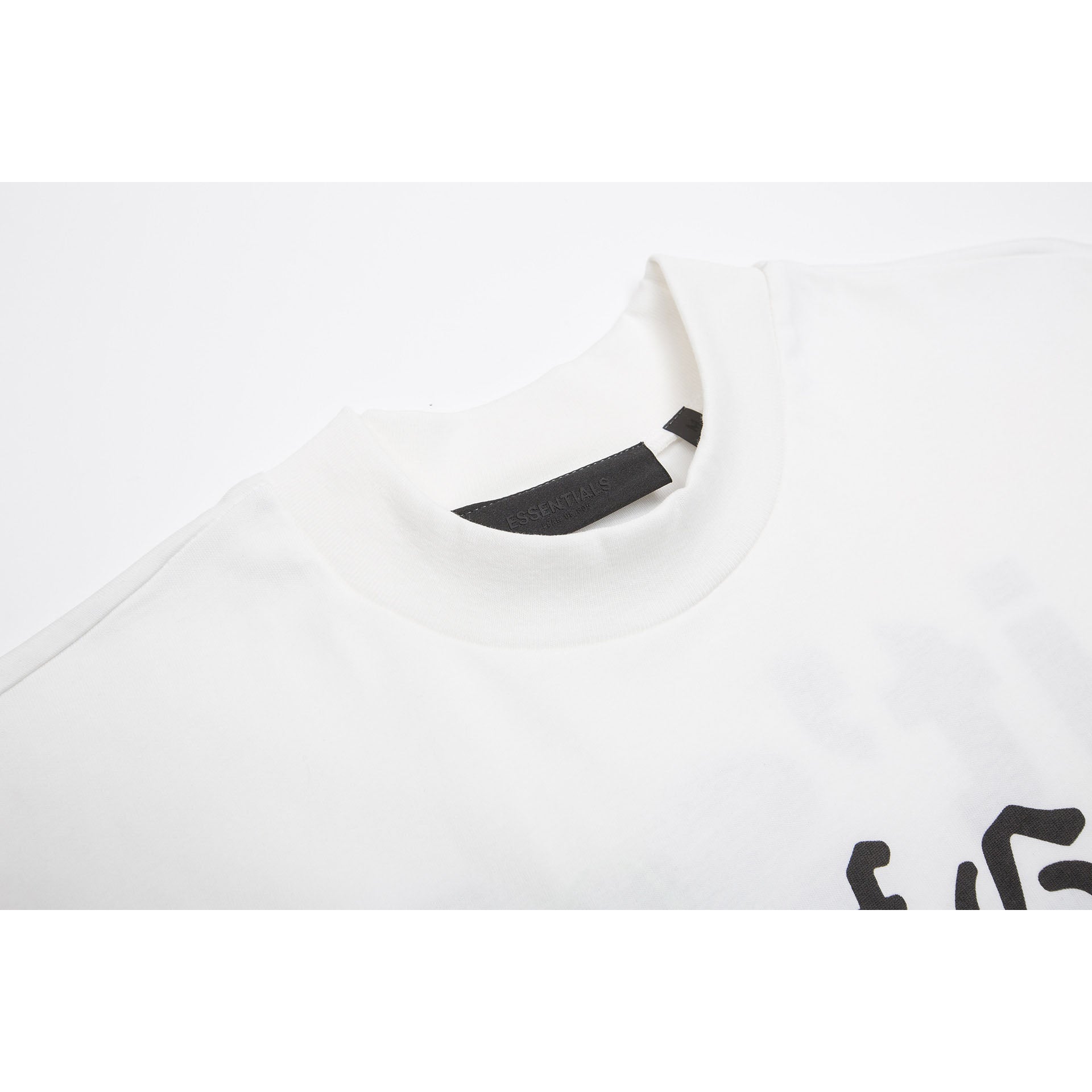 Fog Essentials T Shirts Spring/Summer FOG Letter Print Crew Neck Short Sleeves