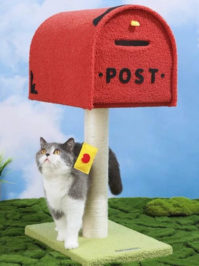 cat postman cat tower Hover Image