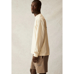 Fog Fear of God Essentials T Shirt Long Sleeve Back Three-Dimensional Letter Loose Couple T-shirt