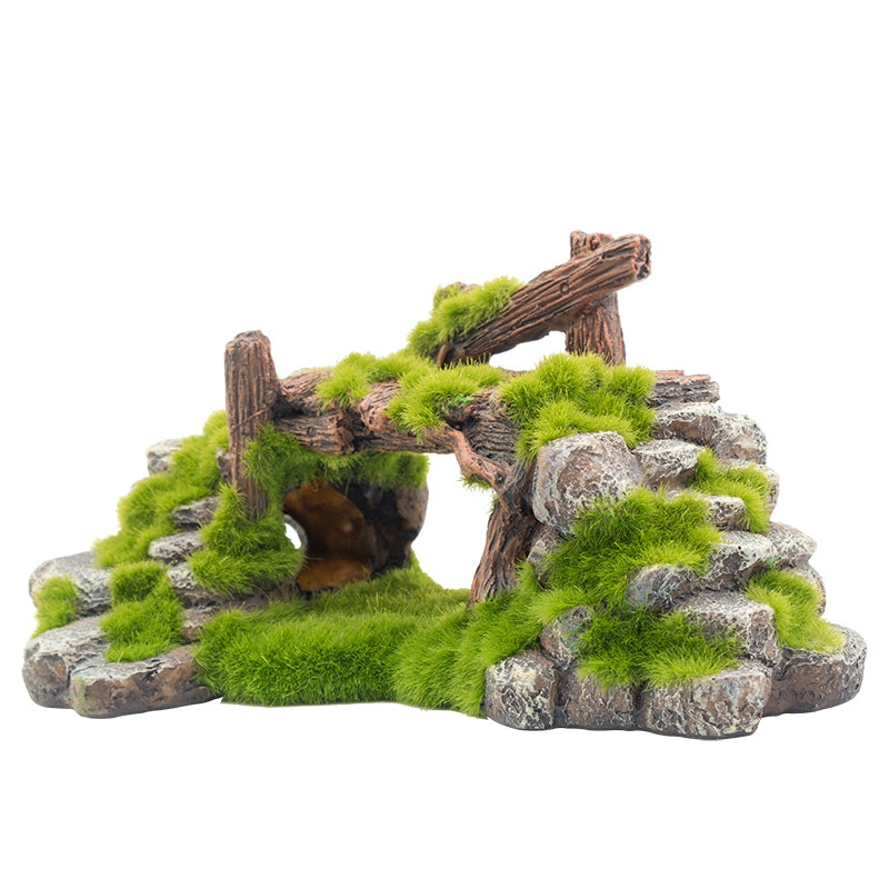 Resin Stone Landscape Aquarium Decoration