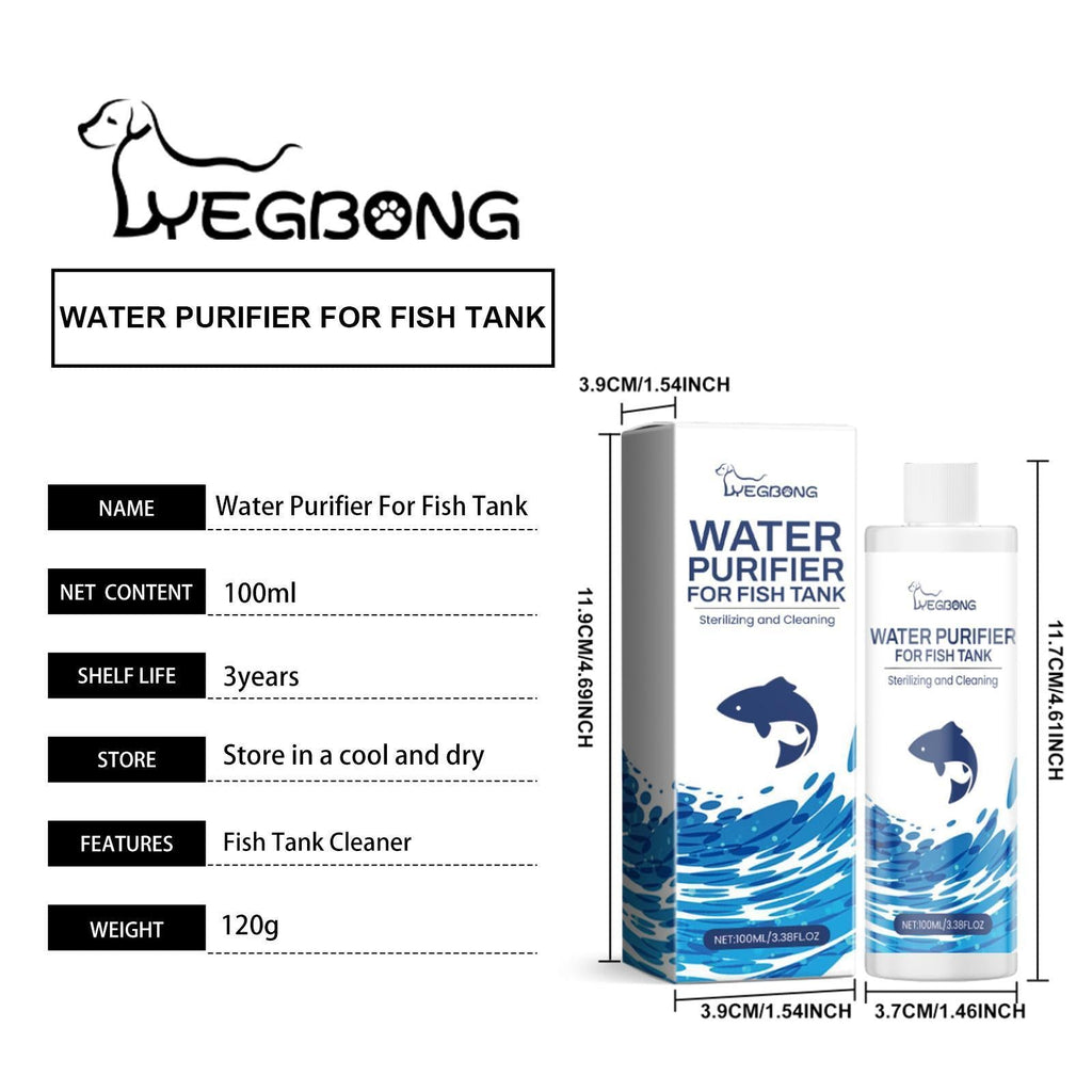 Aquarium Water Clarifies Household Fish Tank Decontamination Cleaner