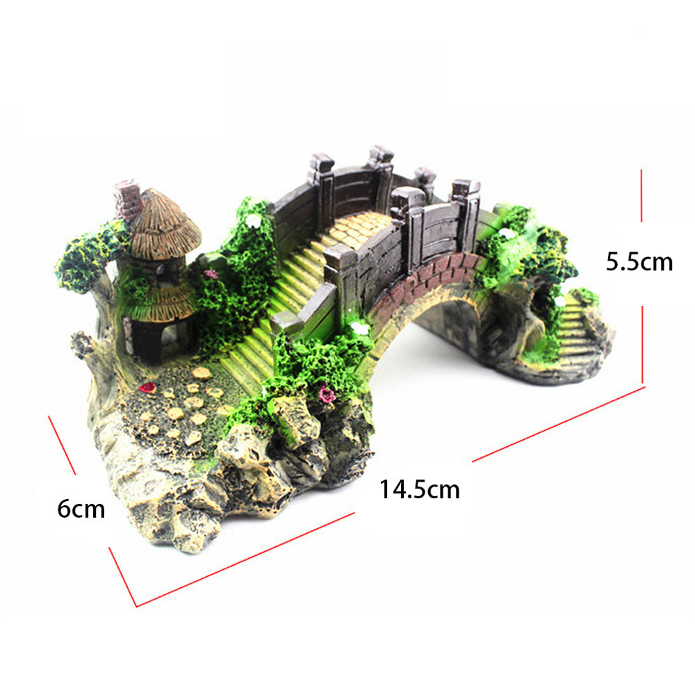Fish Tank Decoration Retro Arch Bridge
