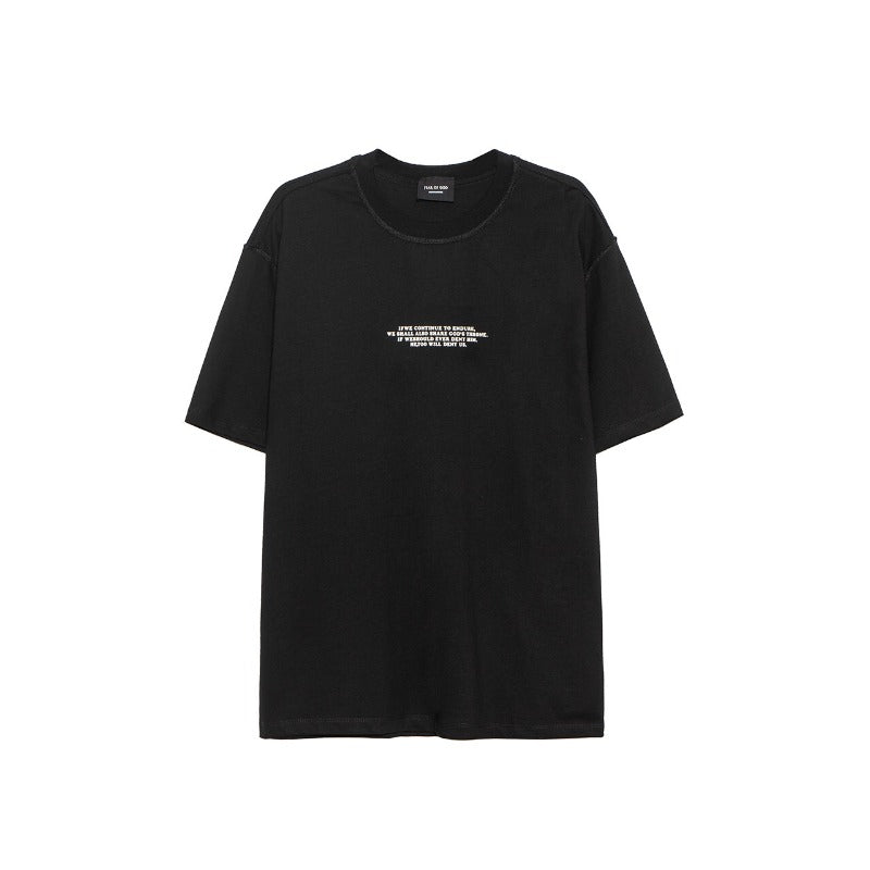 Fog Essentials T Shirts Spring/Summer FOG Season 7 Letter Pattern Crew Neck Short Sleeves