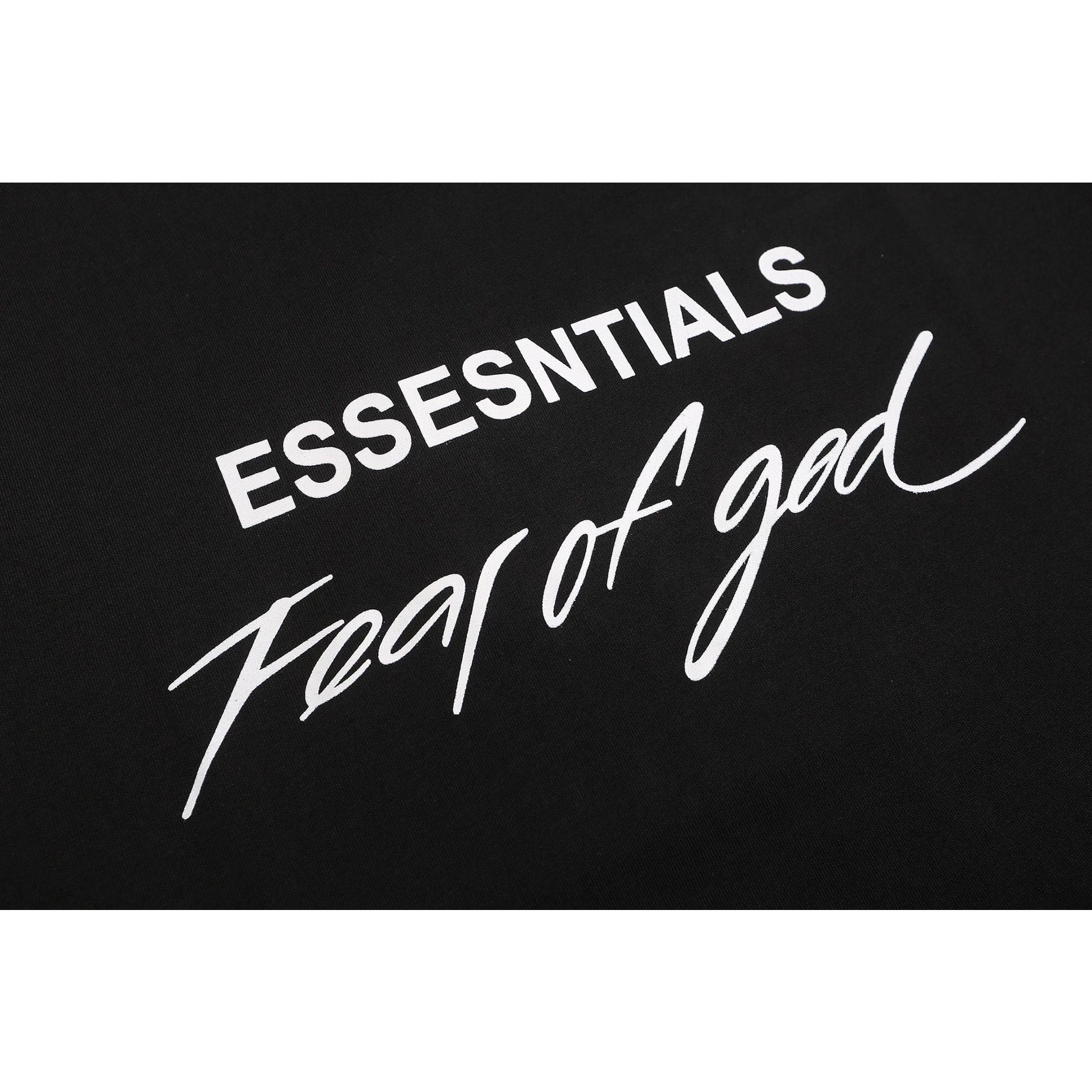 Fog Essentials T Shirts Spring/Summer FOG Letter Pattern Crew Neck Pullover Short Sleeves