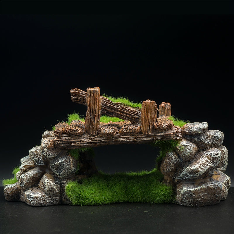 Resin Stone Landscape Aquarium Decoration
