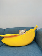 banana cat bed