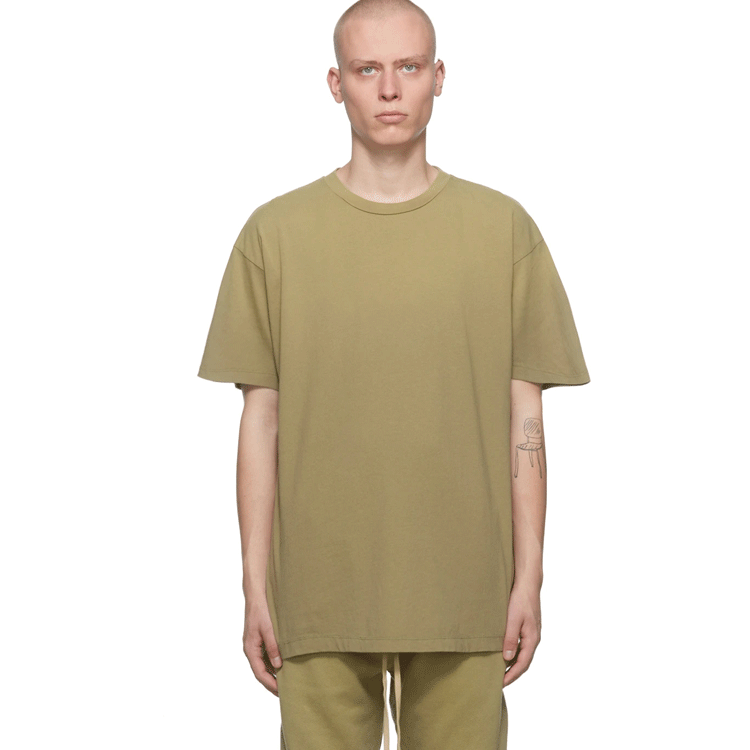 Fog Fear of God Essentials T Shirt Flocking Lettered Casual Short Sleeve T-shirt for Men