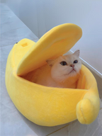 banana cat bed