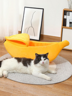 banana cat bed