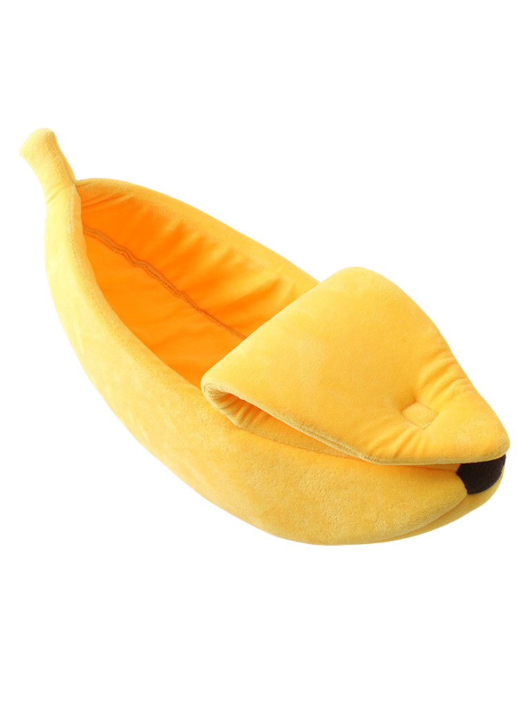 banana cat bed