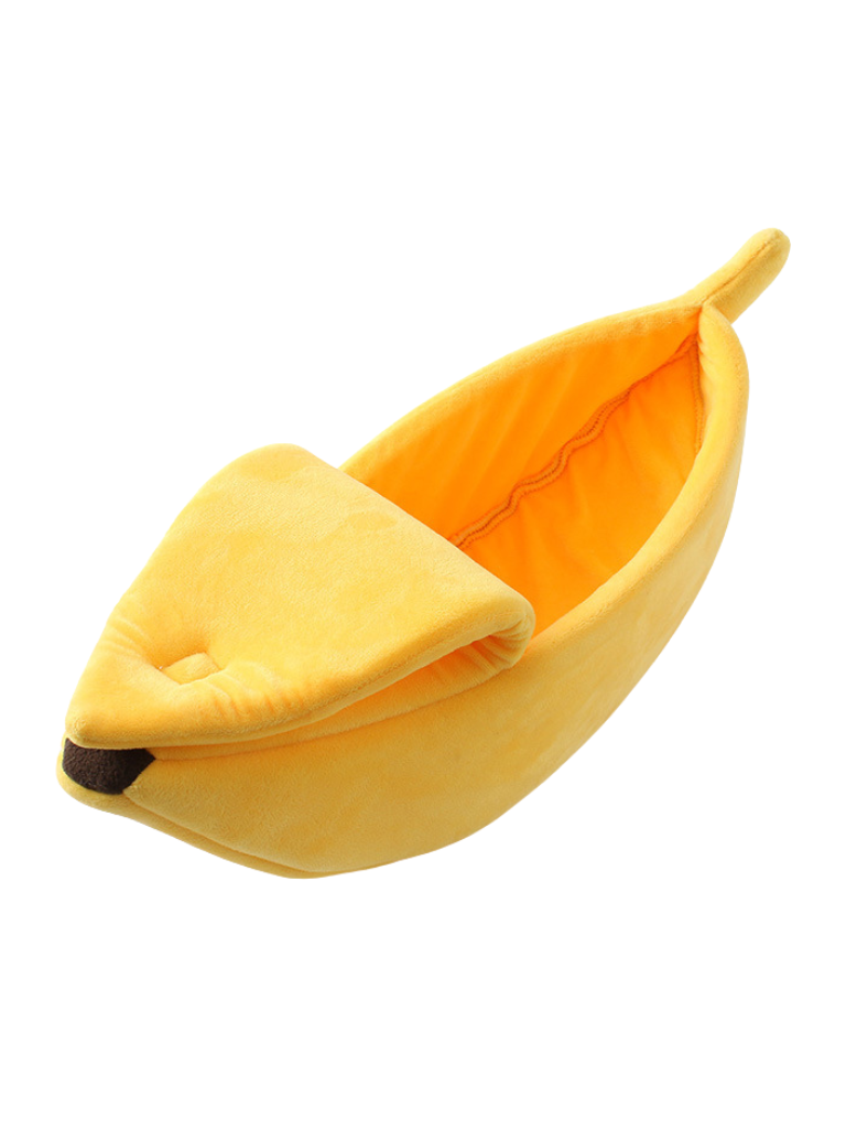 banana cat bed