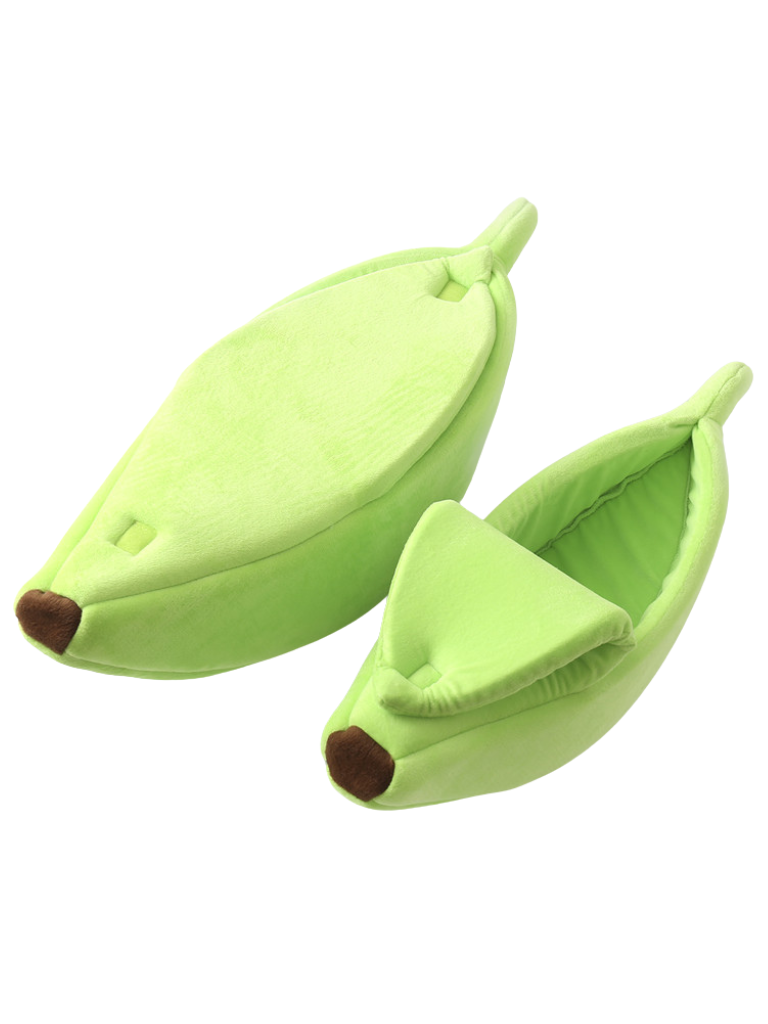 banana cat bed