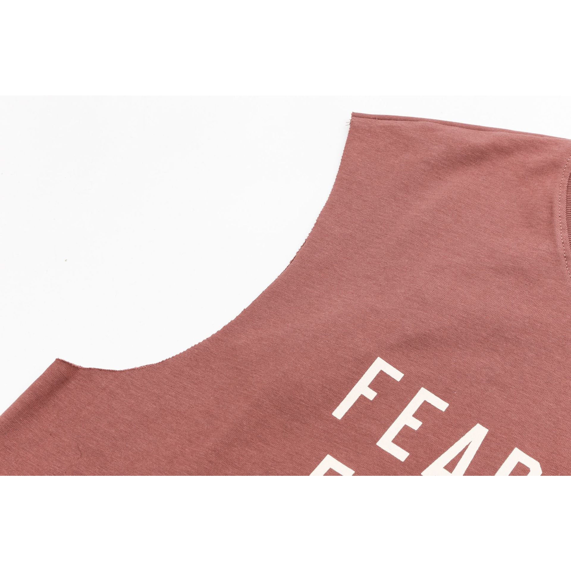 Fog Essentials tank spring summer FOG letter crew neck vest