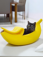 banana cat bed