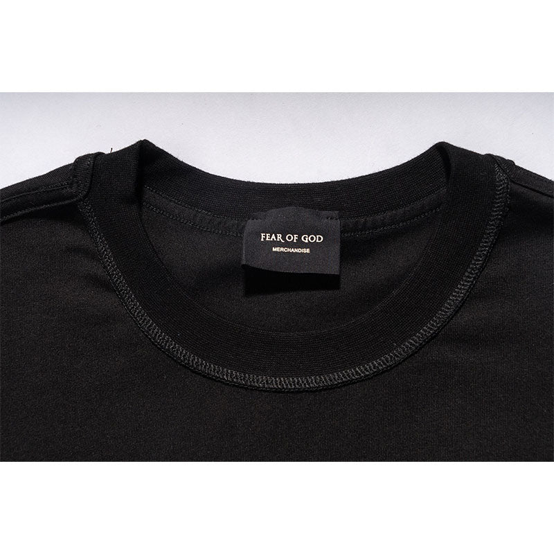 Fog Essentials T Shirts Spring/Summer FOG Season 7 Letter Pattern Crew Neck Short Sleeves