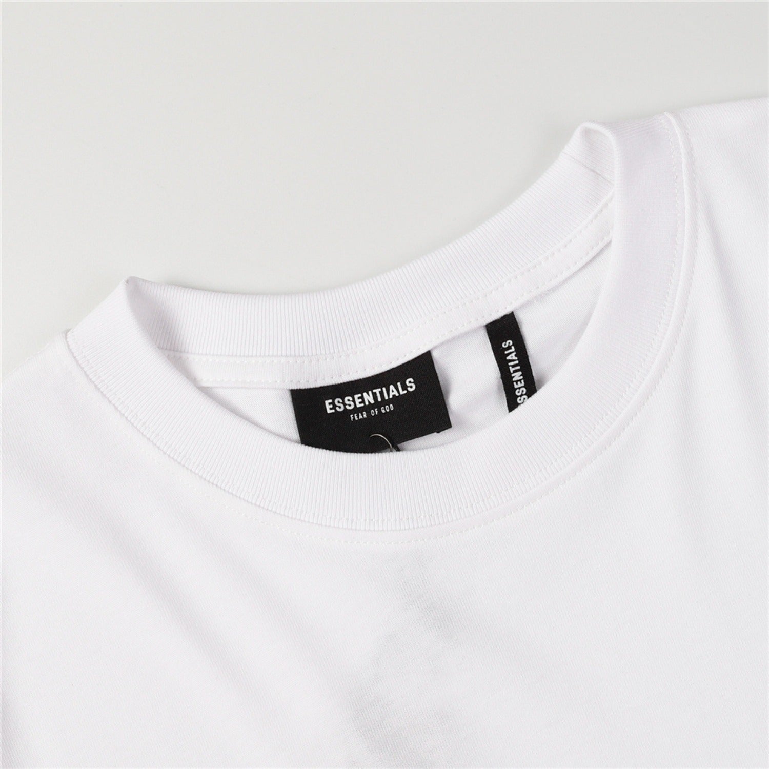 Fog Essentials T Shirts Spring/Summer FOG Reflective Perm Letters Crew Neck Short Sleeves