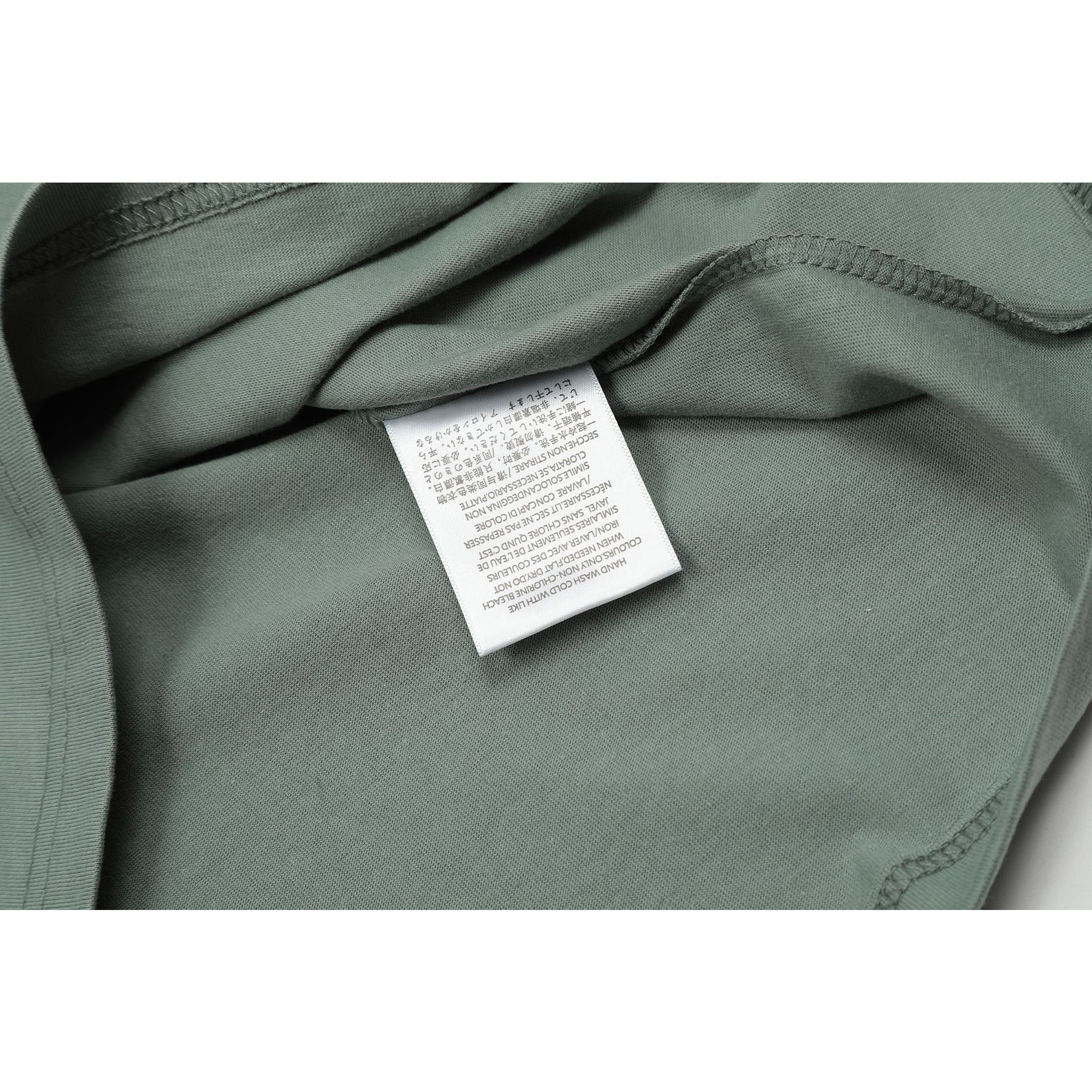 Fog Essentials T Shirts Spring Summer FOG Season 8 Flocking Letter Crew Neck Short Sleeves