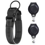 AirTag Pet Collar with 2 Leather Holders No Tracker Included