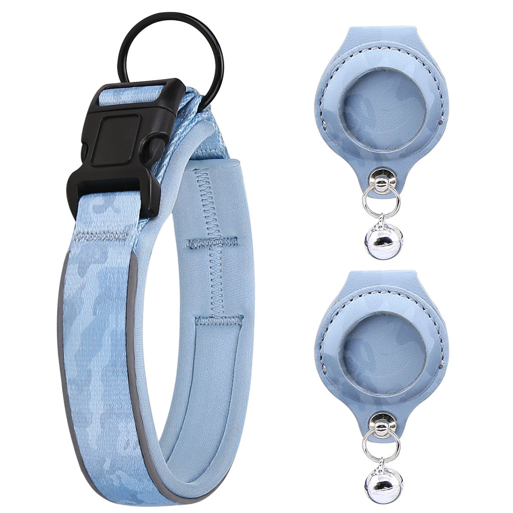 AirTag Pet Collar with 2 Leather Holders No Tracker Included