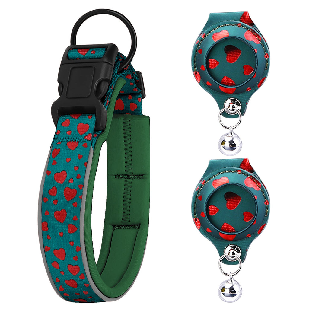 AirTag Pet Collar with 2 Leather Holders No Tracker Included