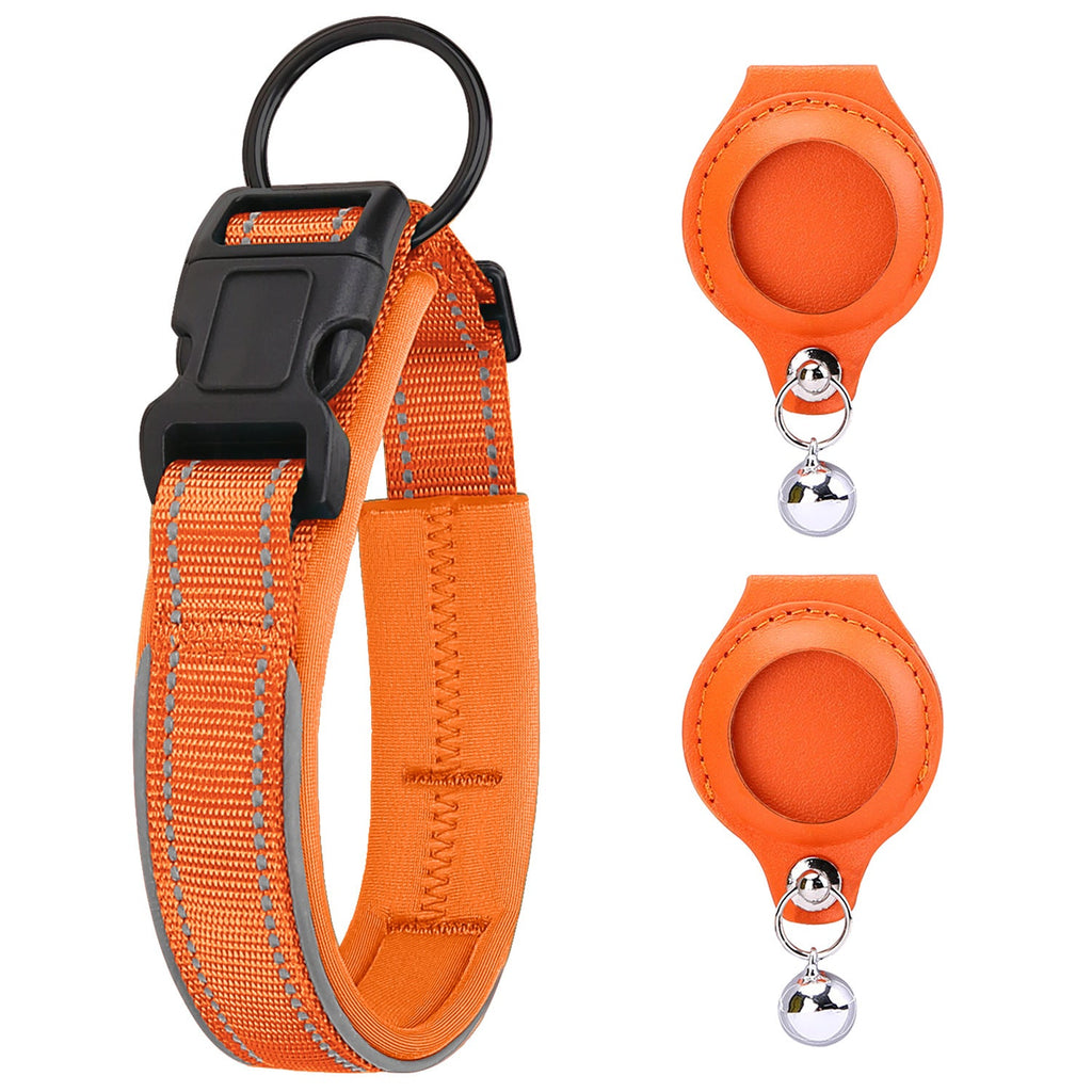 AirTag Pet Collar with 2 Leather Holders No Tracker Included