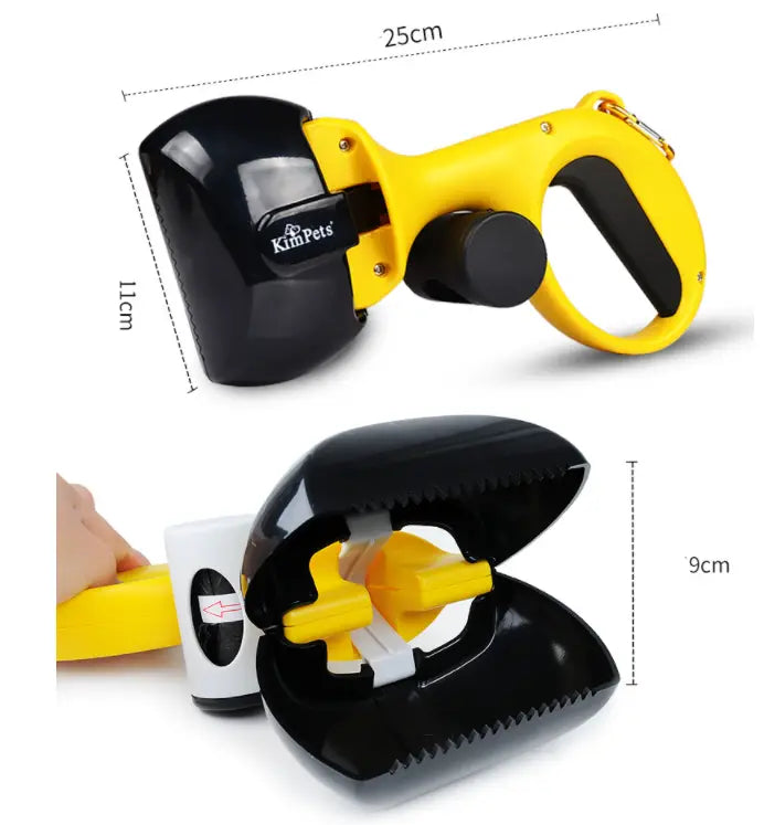 Portable Dog Poop Scooper – Waste Pickup with Bag Holder