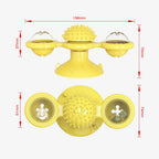 Cat Rotating Windmill Toy with Teether & Scratch Relief