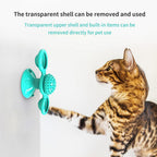 Cat Rotating Windmill Toy with Teether & Scratch Relief