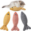 Catnip Toys for Indoor Cats – 3 Fish Kicker Set