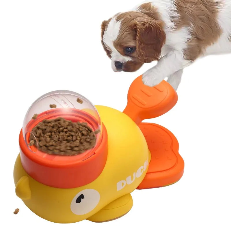 Dog Treat Dispenser - Duck Puzzle Toy for Dogs and Cats