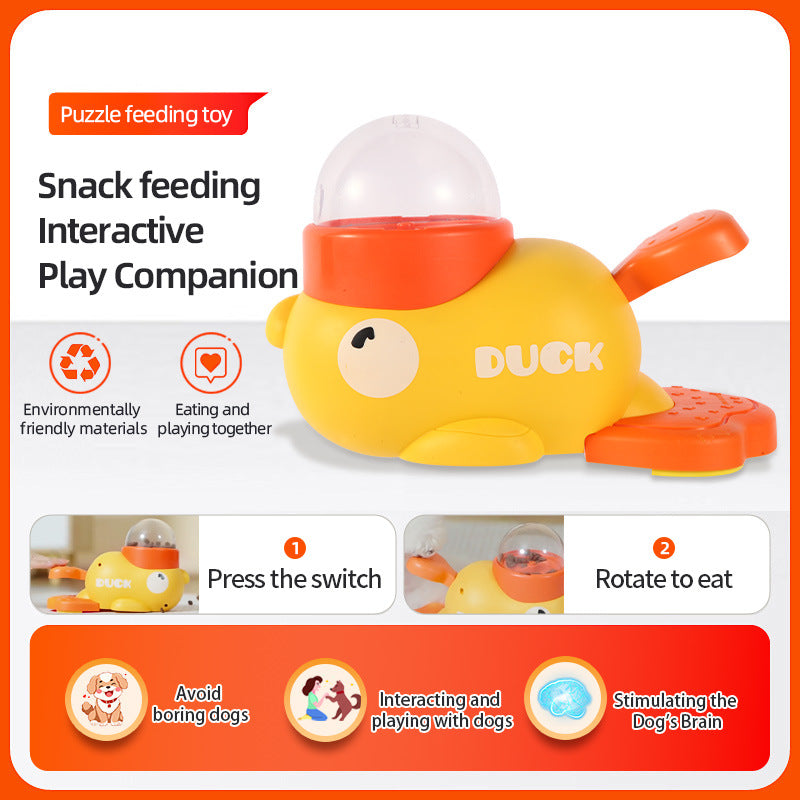Dog Treat Dispenser - Duck Puzzle Toy for Dogs and Cats