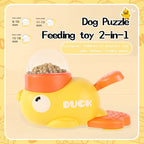 Dog Treat Dispenser - Duck Puzzle Toy for Dogs and Cats